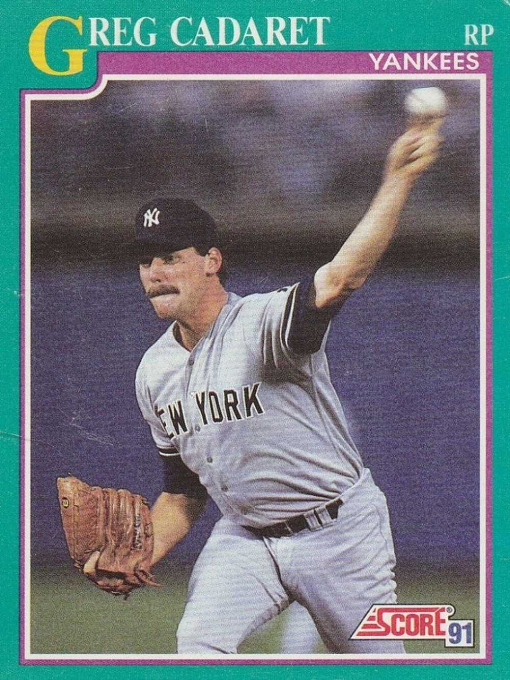 Greg Cadaret - Score '91 MLB Baseball Card